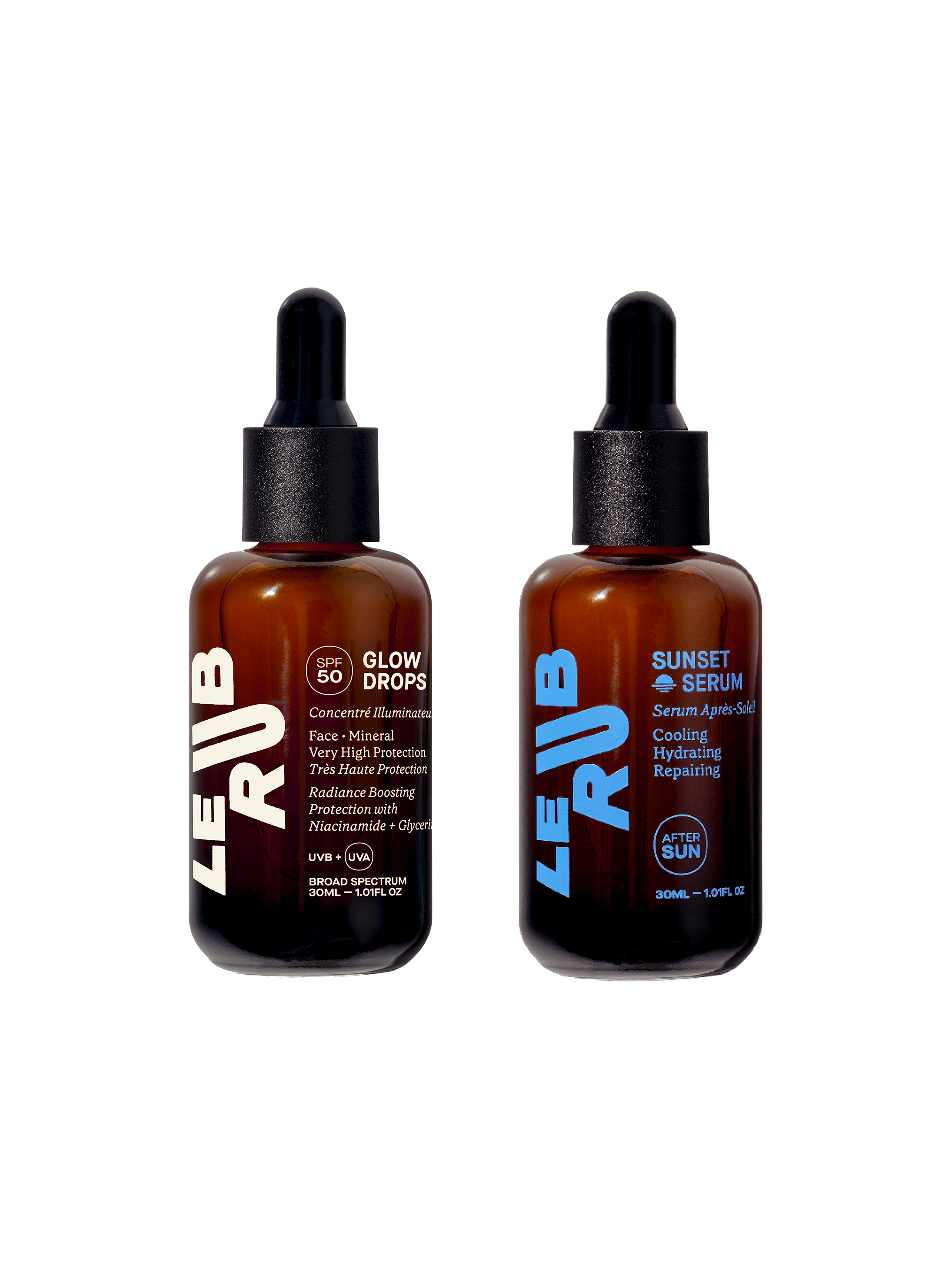 GLOW DROPS SPF50 + SUNSET SERUM